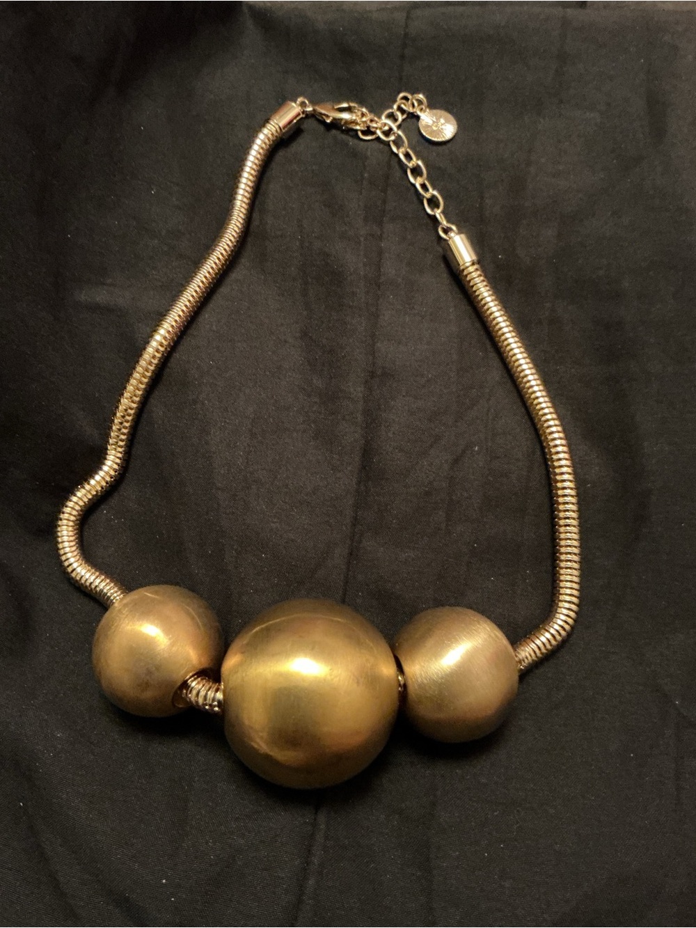 Statement Gold Ball choker Necklace - Women Jewelry
